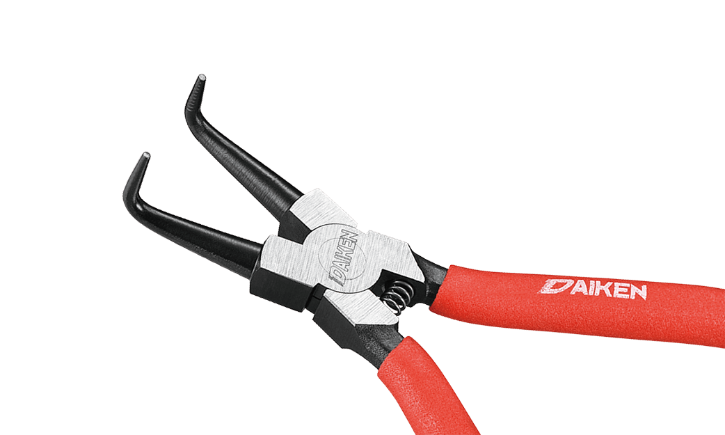 Щипцы для стопорных колец изогнутые внутренние / японского типа